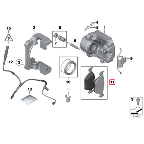 febi bilstein製 BMW Xシリーズ X5/E70 フロント ディスクブレーキパッド 左右セット 34116852253 3.0si 4.8i X5M