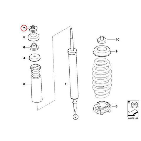 febi bilstein製 BMW Xシリーズ X1 E84 リア ショックアッパーマウント 左右 33506771737 36780 sDrive18i xDrive25i xDrive28i