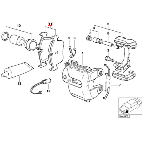 febi bilstein製 BMW Zシリーズ Z4/E85 フロント ディスクブレーキパッド 左右セット 34116779652 34113404362 3.0si