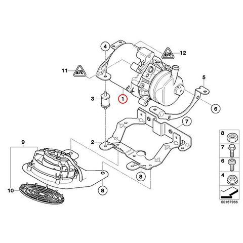 ZF製 BMW MINI ミニ R50 R53 R52 電動パワステポンプ/パワーステアリングポンプ 32416778425 7625955146