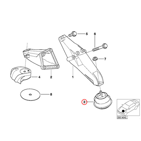 febi bilstein製 BMW 3シリーズ E46 エンジンマウント 左右セット M43 直4エンジン 22116771360 318i 318Ci