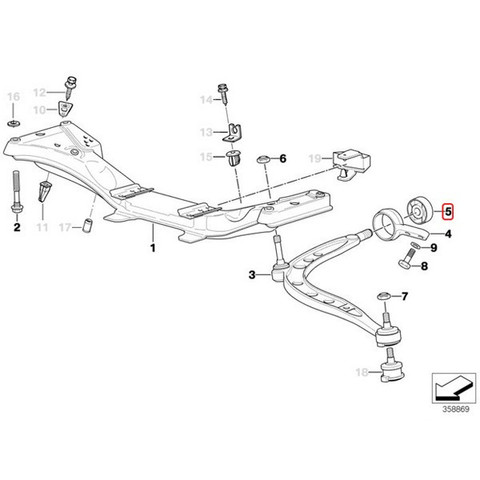 純正OEM LEMFORDER製 BMW Z3(E36) フロント ロアアームブッシュ 左右セット 31129069035 Mクーペ Mロードスター