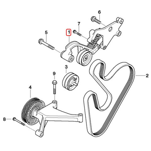 [優良品]BMW MINI ミニ R53 R52 ファンベルトテンショナー W11 直4エンジン 11288620210 CooperS