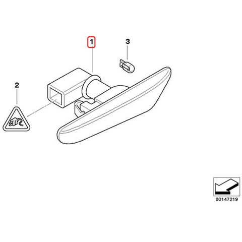 BMW1シリーズ E87 E88 E82 LEDサイドマーカー左右セット set354 63137253326 63137253325 116i 118i 120i 130i 135i