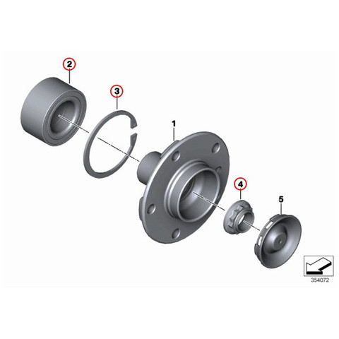 febi bilstein BMW3シリーズE90E91E92E93リア/リヤ ホイールハブベアリング 片側26314 33416762321 325i325xi330i330xi335iM3320i