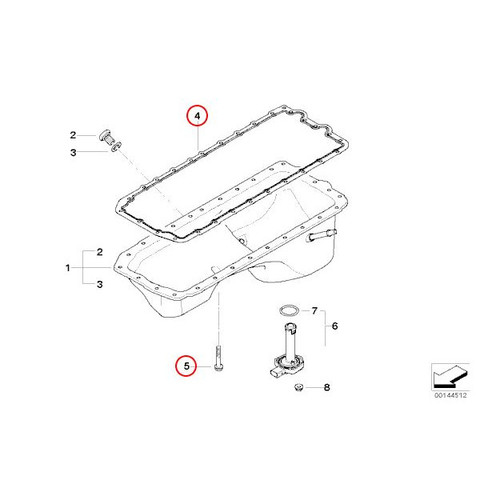 BMW エンジンオイルパンガスケット ボルト付