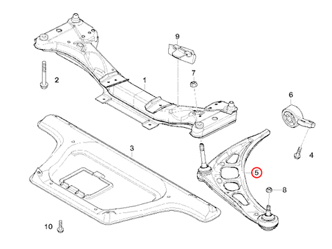 [6ヶ月保証]BMW E46 フロント ロアアーム/コントロールアーム 右側 ブッシュ付 31126774820 31126757623 316ti 318ti 318Ci 328Ci 330Ci