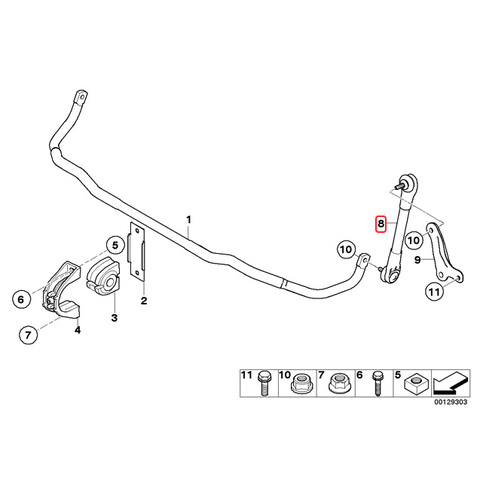 MEYLE製 BMW フロント スタビライザーリンク