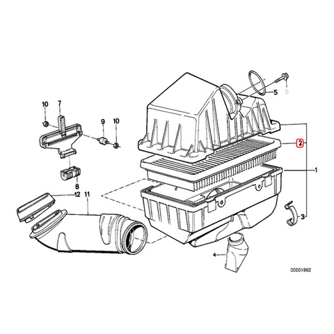 MAHLE製 BMW エアフィルター 