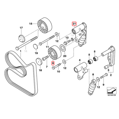 BMW ベルトテンショナー＆ガイドプーリー