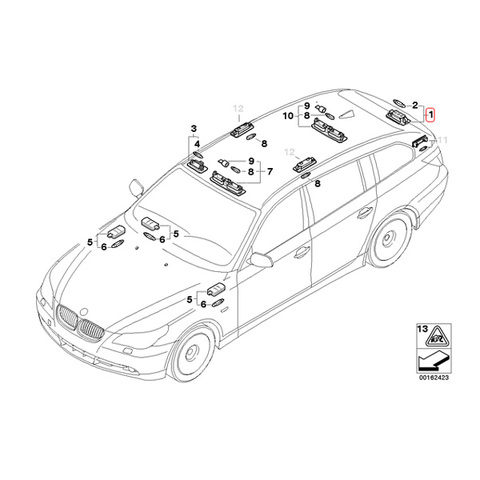 BMW 3連 ハイパワーLED ナンバー灯