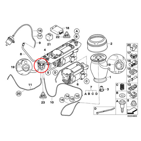 BMW エアサス バルブブロック