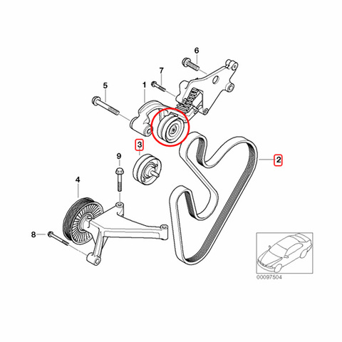 MINI ベルトテンショナープーリー他3点セット