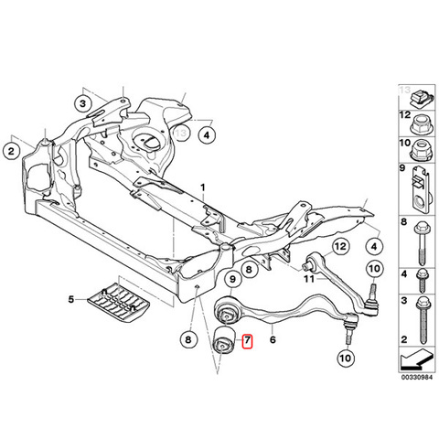 BMW フロント プルストラットブッシュ