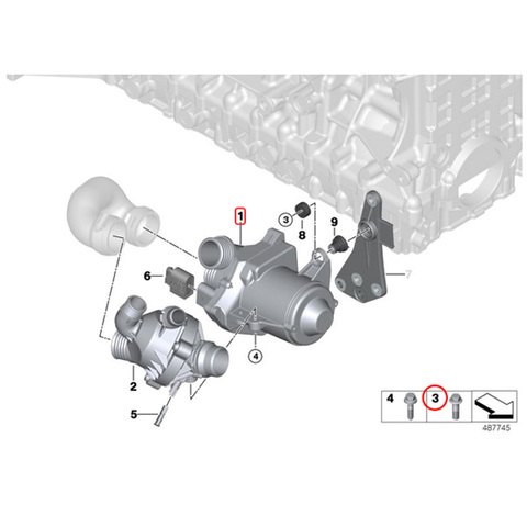 BMW 電気式ウォーターポンプ ボルト付き