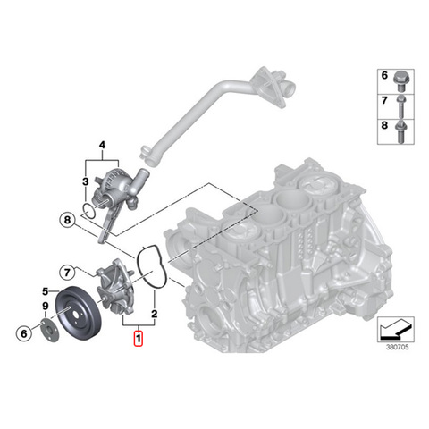 BMW ウォーターポンプ ガスケット付き