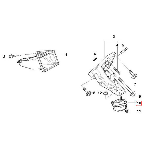 URO製 BMW E39 エンジンマウント エンジンラバーマウント 左右セット 22111092823 22111092824 540i M5 735i 740i 750iL L7