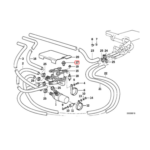 BMW ヒーターバルブリペアキット