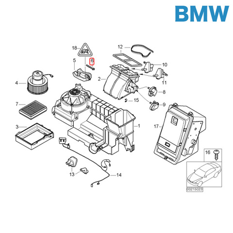 BMW エバポレーター 温度センサー