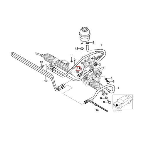 BMW パワステリターンホース