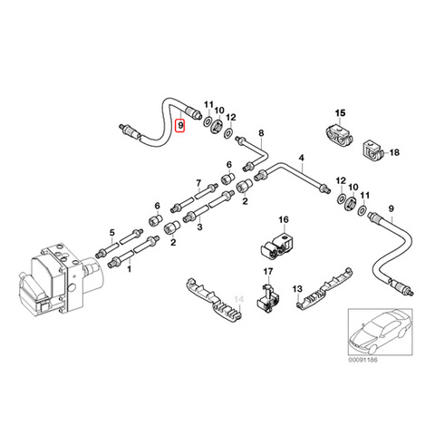 MEYLE製 BMW ブレーキホース 片側