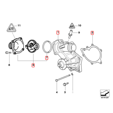 BMW ウォーターポンプ＆サーモスタットセット