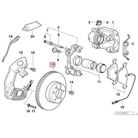 BMW E39 フロント ブレーキディスク