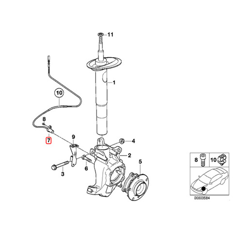 BMW フロント ABSセンサー