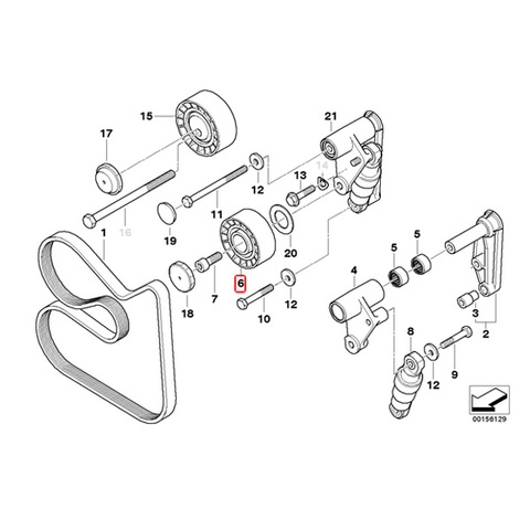 BMW ベルトテンショナープーリー