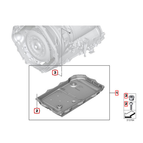 BMW ATオイルパン オイルフィルターASSY