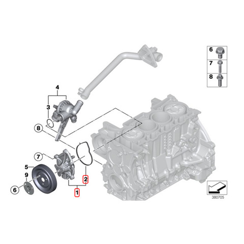 SIL製 BMW ウォーターポンプ