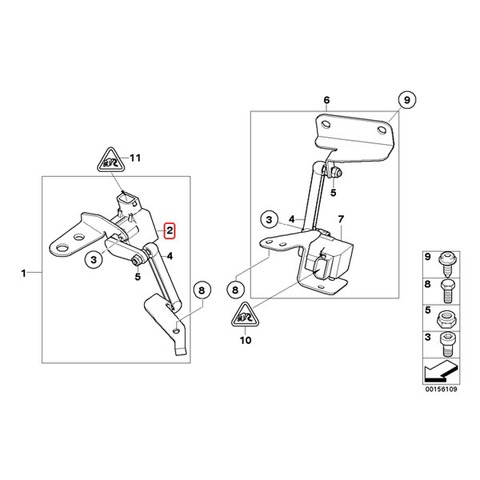 febi製 BMW MINIミニR50R53R52 Cooper One 1.6i CooperS ハイトレベルセンサー37141093700 37146784697 37140141445