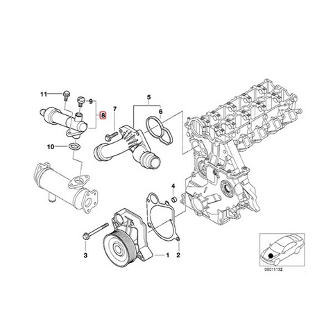 BMW サーモスタット EGR 冷却装置用