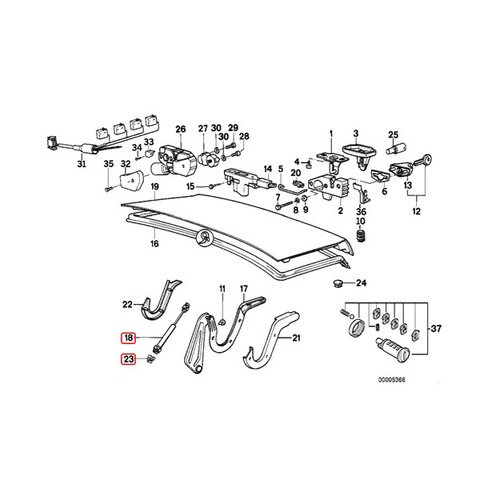 BMW トランクダンパー