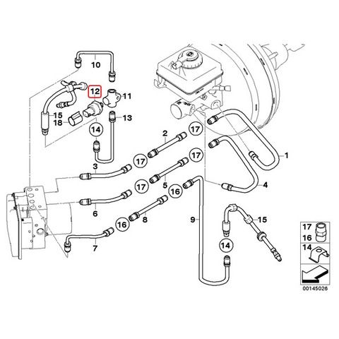 BMW ブレーキ 圧力センサー