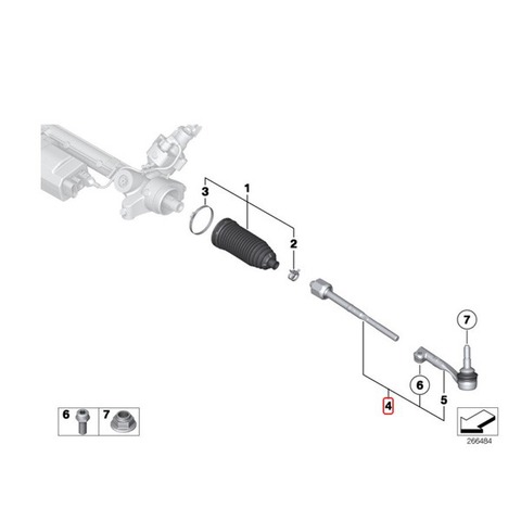 BMW ステアリングタイロッド ASSY