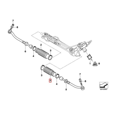 BMW ステアリングタイロッドダストカバー