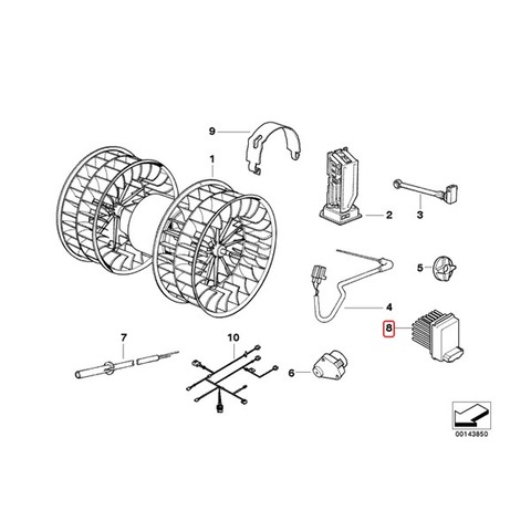 MAHLE-BEHR製 BMW ブロアレジスター