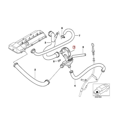 BMW クランクケースベントバルブ