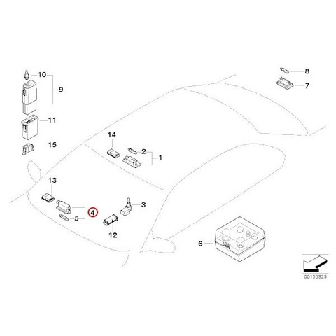 BMW 18連 LED グローブボックスライト