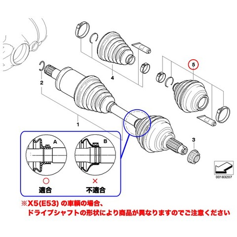 ドライブシャフトブーツキット