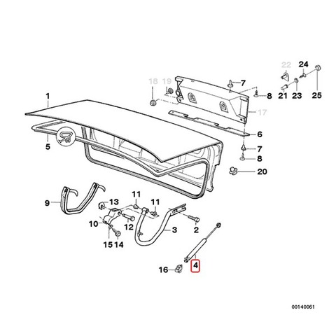 BMW トランクダンパー