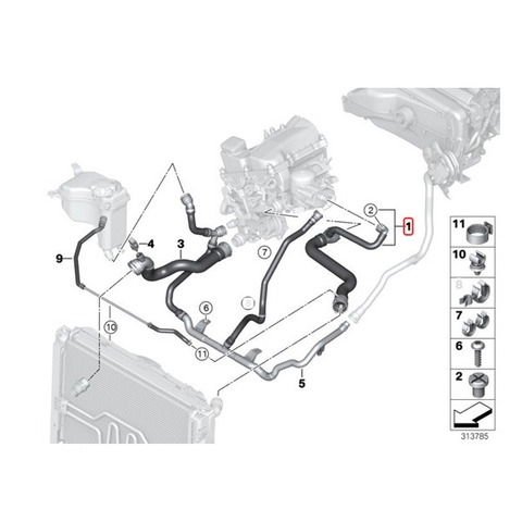 BMW ラジエーターホース