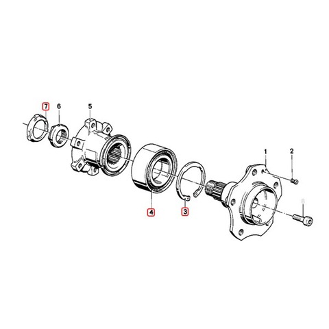 BMW ホイールハブベアリング