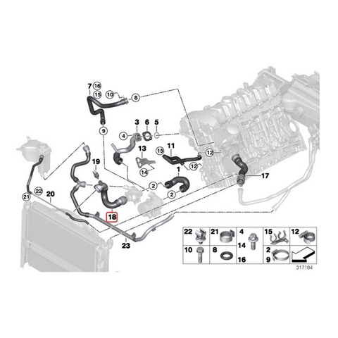 BMW ラジエーターホース