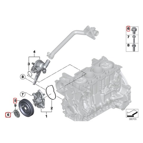 BMW ウォーターポンプ プーリー