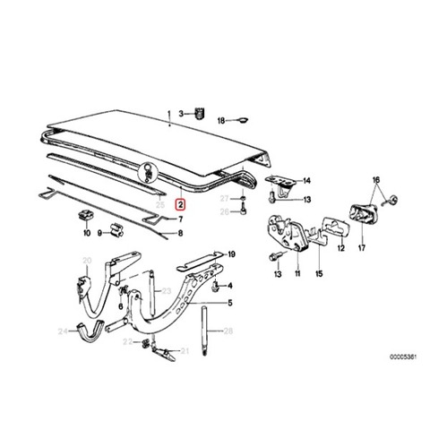 BMW トランクゴム/水切りラバー/トランクラバー