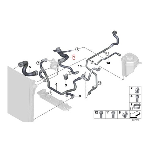 BMW ラジエーターホース