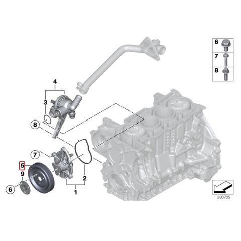 BMW ウォーターポンプ プーリー