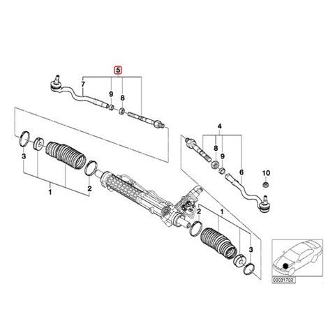 BMW ステアリングタイロッドASSY